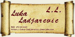 Luka Lađarević vizit kartica